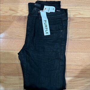 Purple Men's Sleek Black Skinny Jeans